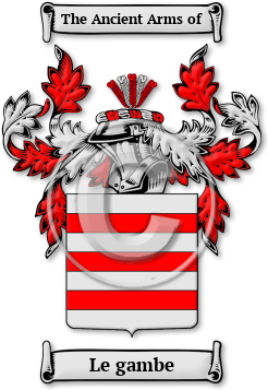 Le gambe Family Crest Download (jpg) Legacy Series - 150 DPI